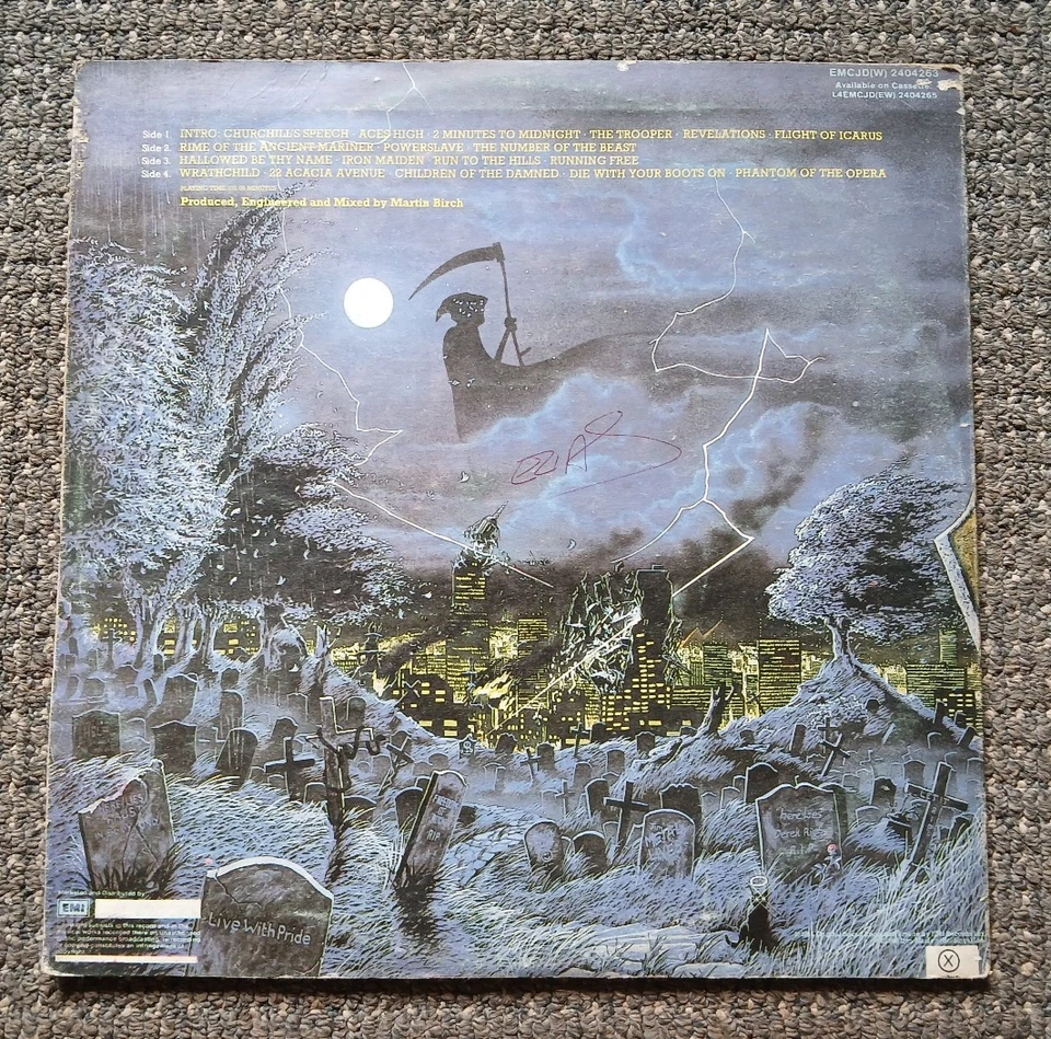 Iron Maiden SUPERB RARE Zimbabwe Press, Live After, Metallica AC/DC Sabbath Dio - Image 3 of 4