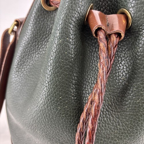 Dooney Bourke Bucket Bag grün Vintage Kordelzug Allwetter Leder (AWL) - Bild 6 von 23