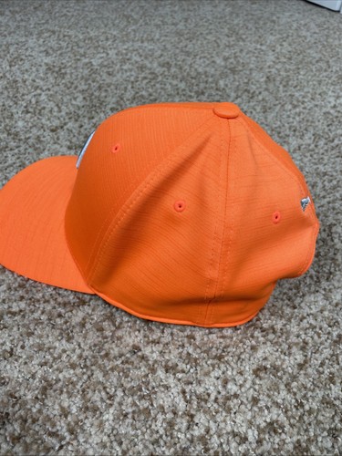 Puma Flexfit 110 Tour Exclusive Orange Golf Snap Back Hat Cap - Picture 4 of 7