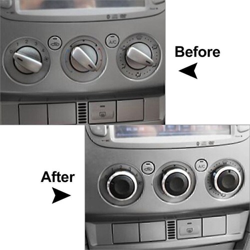 3 x Fit Ford Focus MK2 MK3 Mondeo C/S-max Air Conditioner Switch Knob Button Blk - Picture 11 of 12