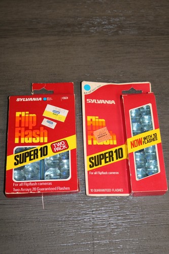 3 Boxen SYLVANIA Flip Flash Super 10 Flipflash Kamerablitze, Vintage - Bild 1 von 6