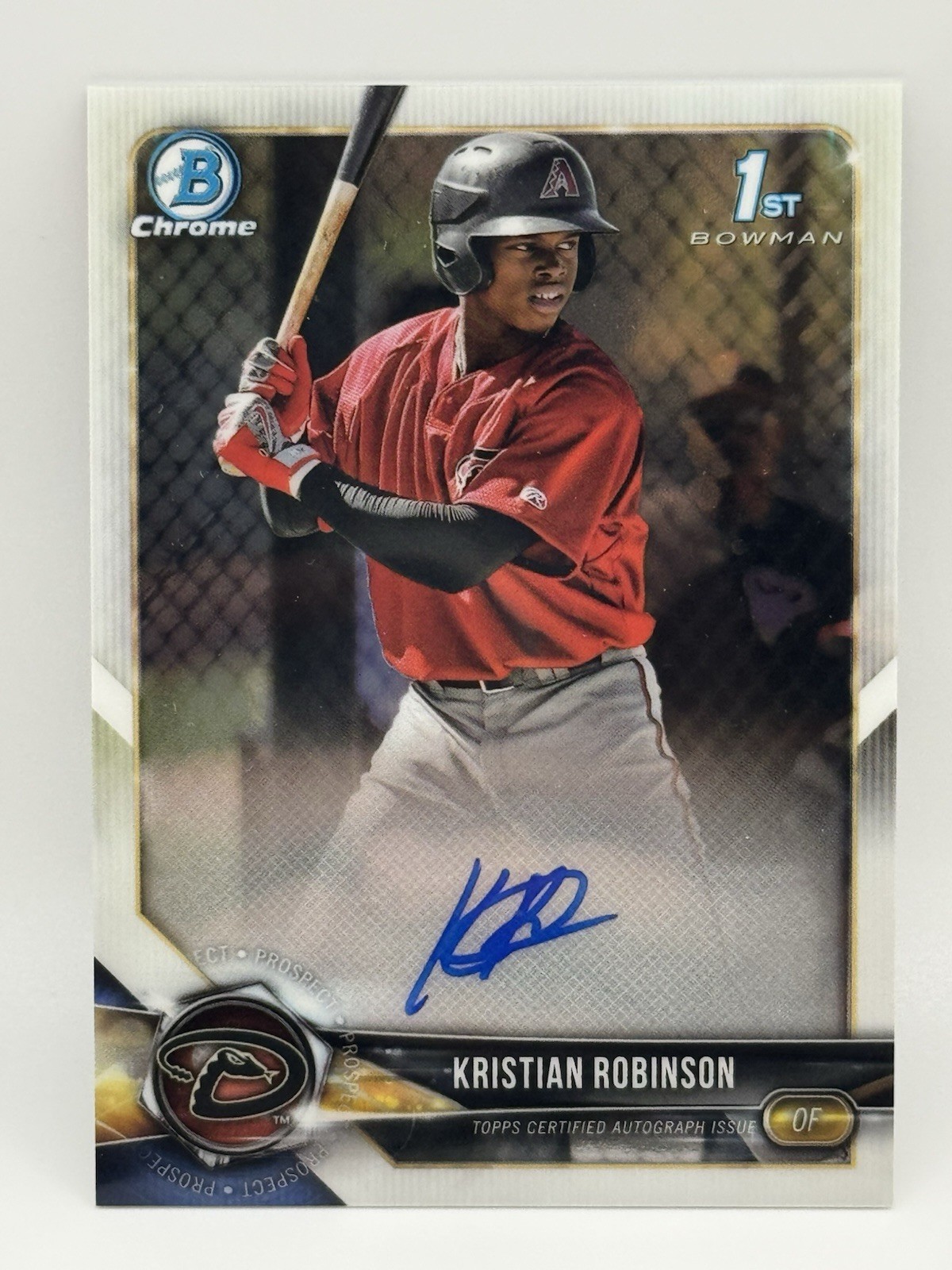 2018 Bowman Chrome - Kristian Robinson #BCPA-KR 1st Bowman Chrome Auto