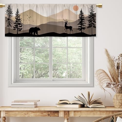 Waldhütte Bauernhaus Volants für 52" B x 18" L (1er Pack) A1 Bauernhaus Wald - Bild 2 von 7