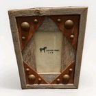 Leather Frame Wood Boarder 4 X 6