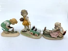 Lot of 3 Enesco Coca Cola Simpler Days Porcelain Figurines Coke Advertising 1998