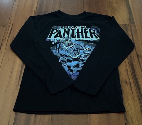 Lot Boys Marvel Avengers Black Panther T Shirt Small Long Sleeves (3) - Picture 6 of 6