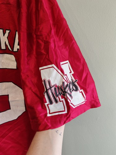 Vintage 80s Rare Off The Bench Nebraska Cornhuskers Football Jersey #15 Size XXL - Picture 5 of 10