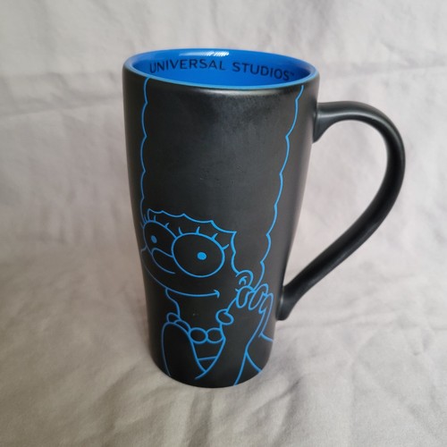 Marge Simpson Schwarz Reise Kaffeebecher Hoher Deckel Blau Interieur Universal Studios - Bild 4 von 8
