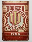 Vintage Indiana Hoosiers Sports Soda Sign - National Champions Big 10 Root Beer