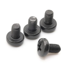 Stainless Screws for BMW 228i License Plates (Set of 4, Black, Rear)