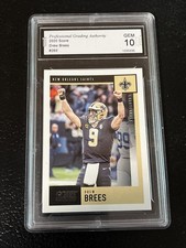 2020 DREW BREES SCORE GEM 10 #269 MINT NEW ORLEANS SAINTS NFL HOF