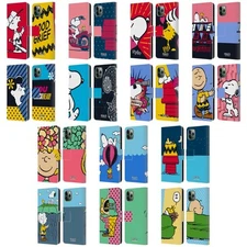 OFFICIAL PEANUTS HALFS AND LAUGHS LEATHER BOOK CASE FOR APPLE iPHONE PHONES