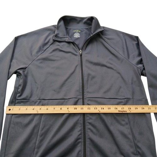 TEK GEAR Sportjacke Herren M (C42) dunkelgrau / Full Zip + Reißverschlusstaschen / Langarm - Bild 6 von 11