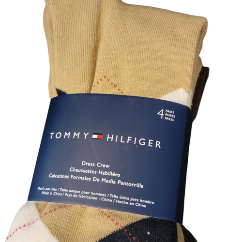 Tommy Hilfiger Dress Crew beige (4 Paar) Herrensocken Argyle T32 - Bild 2 von 6