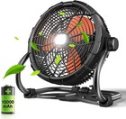 12" High Velocity Floor Fan Rechargeable Outdoor Indoor15000mAH Portable Battery