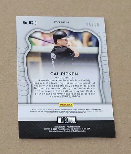 2021 Panini Prizm CAL RIPKEN JR. OLD SCHOOL GOLD DISCO PRIZM SSP # 5/10 - Bild 2 von 3