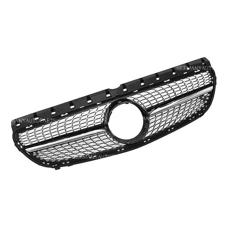 Chrome Black Bumper Grille Grill For Mercedes Benz B-Class W246 15-19 B180 B250 - Изображение 4 из 4