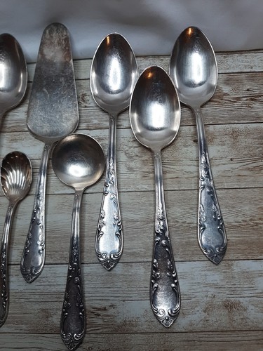 Vintage Solingen Rostfrei Versilbert 90 deutsches Besteck 9 Teile Servierset - siehe Bilder - Bild 6 von 10