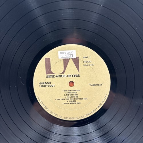 Gordon Lightfoot - Lightfoot! - United Artist UAS 6487 Stereo Vinyl 1970 LP NM - Picture 15 of 15
