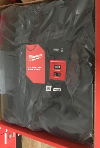 Milwaukee M12 3XL Black AXIS Heated Vest - NEW - sealed video thumbnail