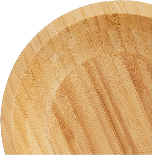 Bamboo Wood Salad Bowls, Small, 7" Diameter X 2.25" Height, Set of 4 Bowls - Picture 7 of 8