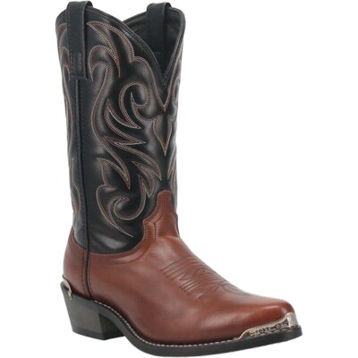 Laredo Nashville Erdnuss / Schwarz J Spitz Zulaufend West Cowboy Stiefel (USA