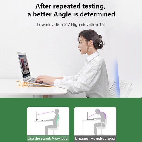 1 Pair Laptop Stand Radiator Mini Portable Legs Aluminum Base Support Tools - Afbeelding 6 van 13