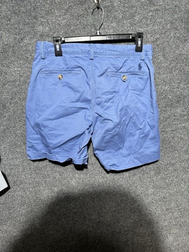 Polo Ralph Lauren Chino Shorts Mens 30 Blue Classic Fit Stretch Normcore Minimal - Picture 5 of 6