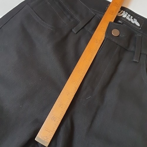 Jeans Siduals svasati neri unisex hi rise made in Los Angeles USA taglia 31 - Foto 6 di 14