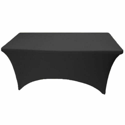 Schwarz und Weiß 4 Fuß-8 Fuß Spandex Tischdecke Stretch Passgenau Tisch Abdeckung - Bild 8 von 20