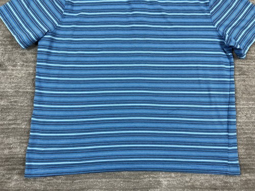 Saddlebred Shirt Mens Extra Large Blue Perfect Polo Cotton Blend Knit - Picture 8 of 11