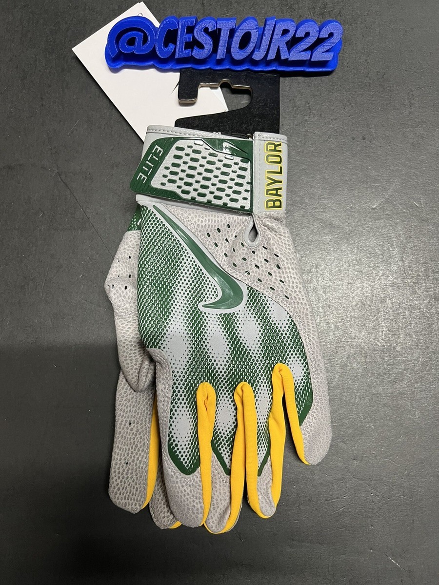 NIKE ALPHA ELITE BATTING GLOVES [FB4146-015] BAYLOR BEARS BASEBALL