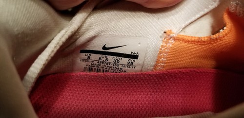 Nike Lunar Victory Hyperfuse Training Shoes Size 8, Women's White ORANGE 429787 - Picture 8 of 10