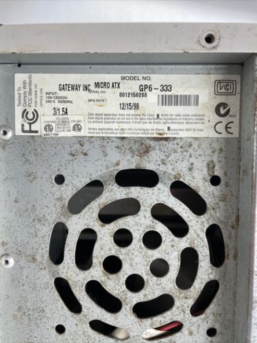Gateway G6-333c MT Intel Celeron 333HMz 32MB RAM No HDD No OS - Picture 6 of 8