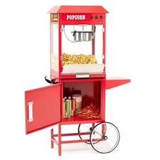 Commercial Popcorn Machine Cart Popcorn Maker Machine W/8 Oz Kettle,up to 60 Cup