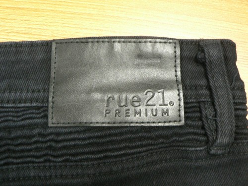 +RUE 21 PREMIUM MEN SZ34 (35x28.5) BLACK MOTO JEANS-STRETCH-DISTRESSED-EUC - Picture 5 of 15
