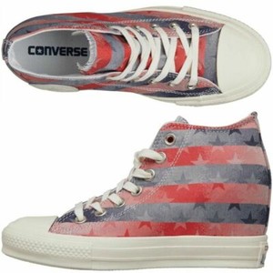 converse bleu et rouge