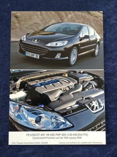 Peugeot 207, 307, 407 1007 Pressemappe AMI 2006 + Pressefotos - Bild 3 von 10