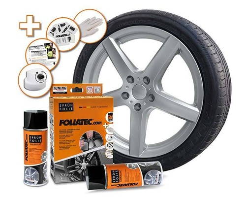 Foliatec Sprüh Folie Set für 4 Felgen + Zubehör viele  Farben Spray 2x 400ml - Bild 4 von 11