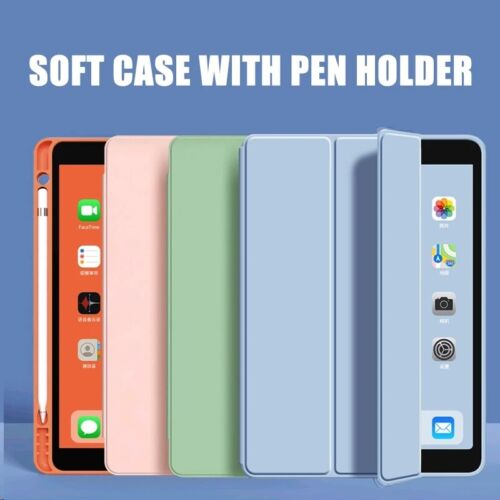 Smart Case For iPad 11/10/9/8/7/6/5th Pro Air 11 13 M3 2025 with Pencil Holder - Picture 11 of 72