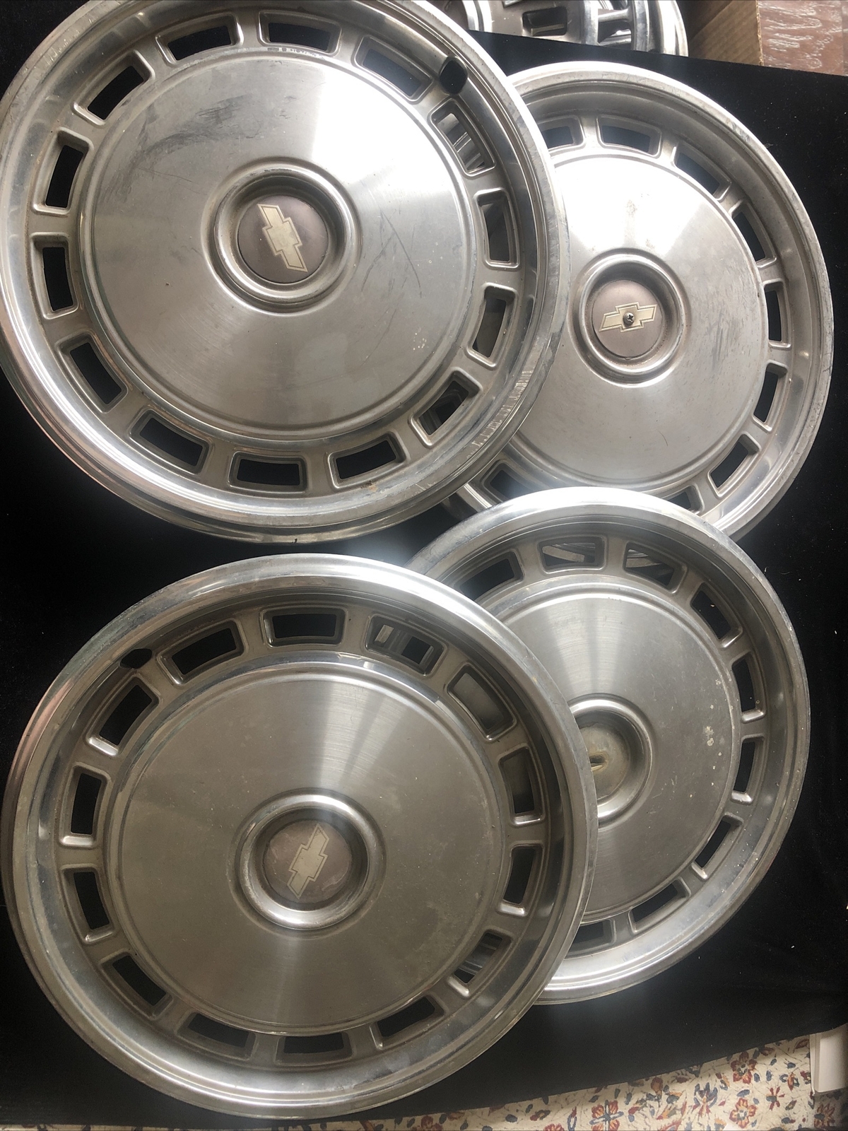 Vintage Hub Caps Hubcaps 13” Chevrolet Chevy II Set (4) Driver Quality