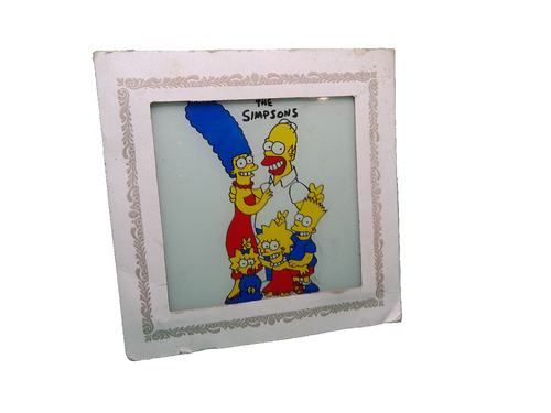 Die Simpsons Bart Karnevalsmesse Vintage Spiegel mit Papprahmen Preisspiel