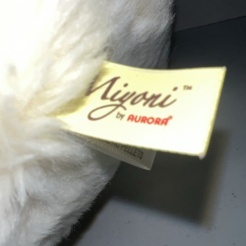 Miyoni by Aurora White Polar Bear Stuffed Animal Plush Toy 14” Winter Snow - Picture 9 of 12