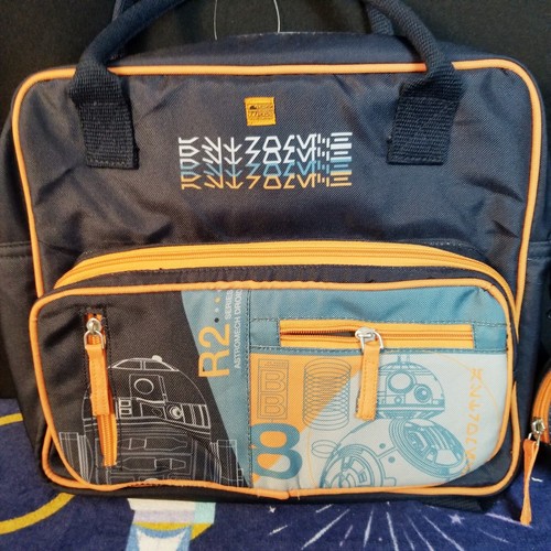 Disney Parks Star Wars Galaxy's Edge Droid Depot 2023 Backpack / Tote Bag W/ Zip - Picture 4 of 5
