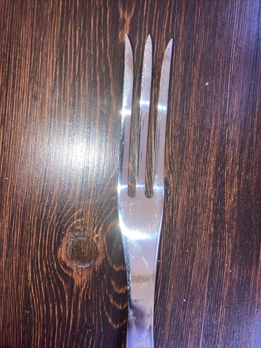 Cutco 1726 KG Stainless Steel 3 Tine Turning Fork White/Pearl Handle - Picture 2 of 8