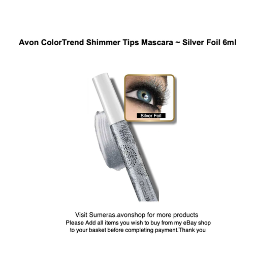 AVON Colortrend Blatt Flimmern Aufsätze Mascaras Gold oder Silber Pls Pick - Bild 3 von 5