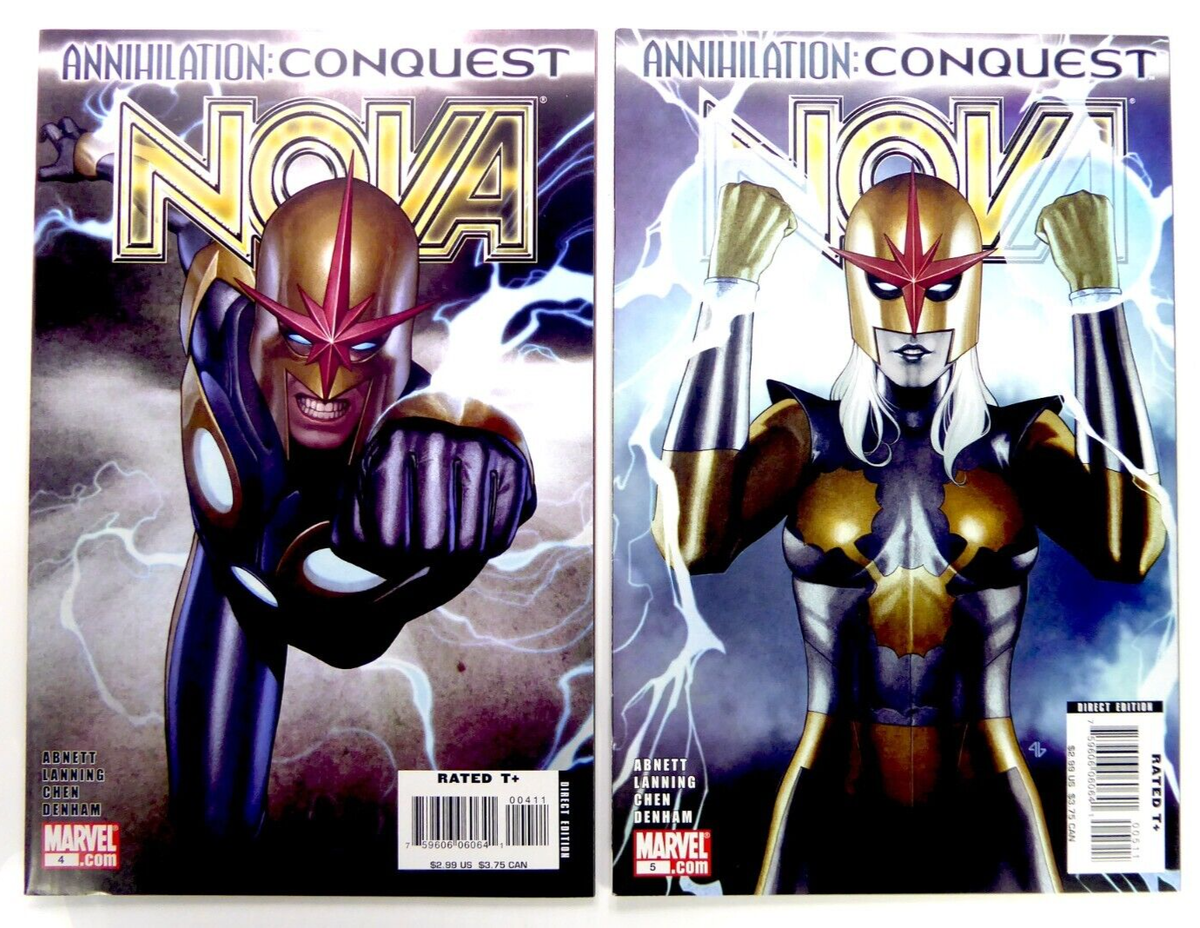 Marvel NOVA (2007) #4-5 Key 1st KO-REL VF/NM to NM Ships