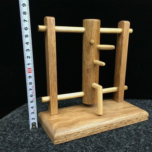 Mini maniquí de madera chino Wing Chun Stake decoración Kongfu - Imagen 1 de 7