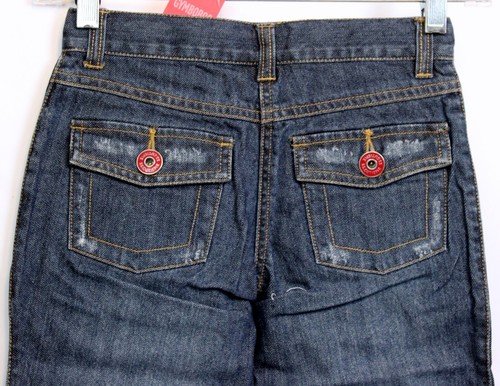 2007 Gymboree Bon Voyage Denim Jeans sz 8 Hearts Pockets Sailor Nautical Beach - Picture 6 of 7