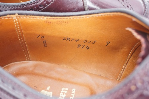 $884 | ALDEN 10 E COLORE BORDEAUX 8 CONCHIGLIE CORDOVAN PUNTA ALA BALMORAL WIDE - Foto 13 di 18